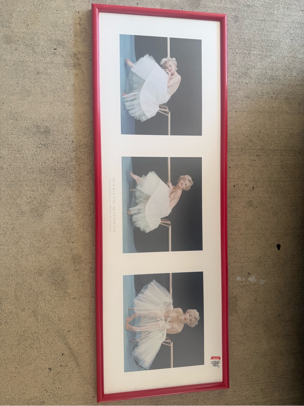 Marilyn Monroe Pink Framed Triptych Portrait